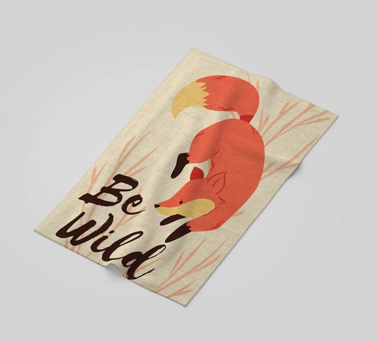 Animale Be Wild Funny Fox telo mare da DavisStudio