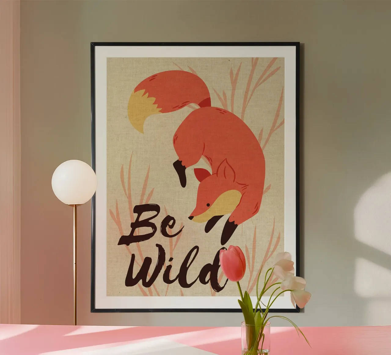 Animale Be Wild Funny Fox carta hahnemühle da DavisStudio