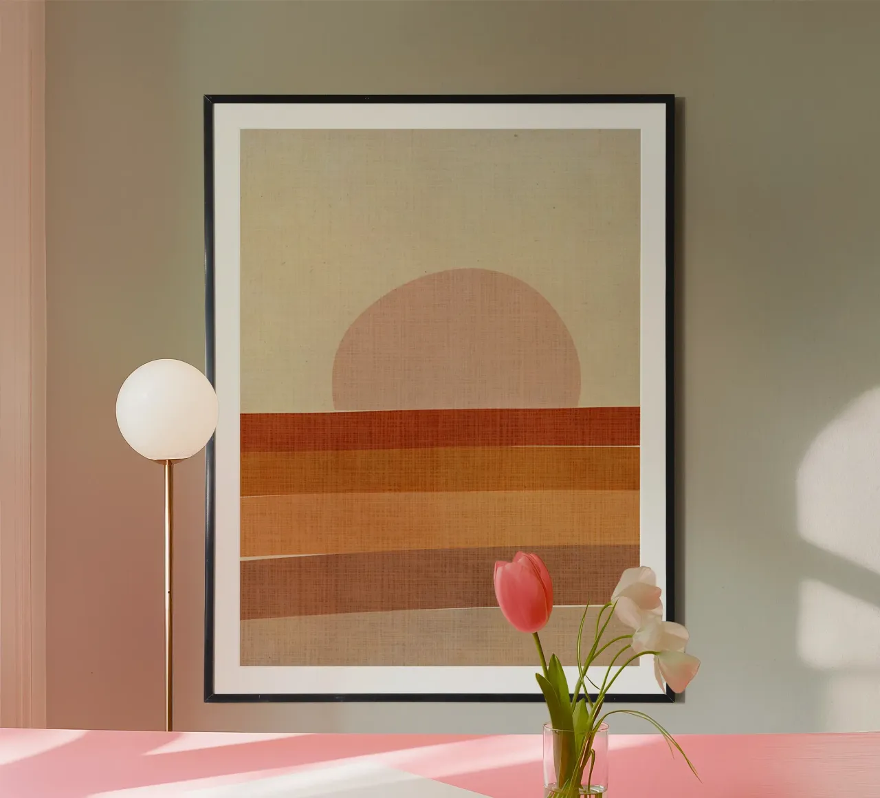Linee di pennello per il sole Boho carta hahnemühle da DavisStudio