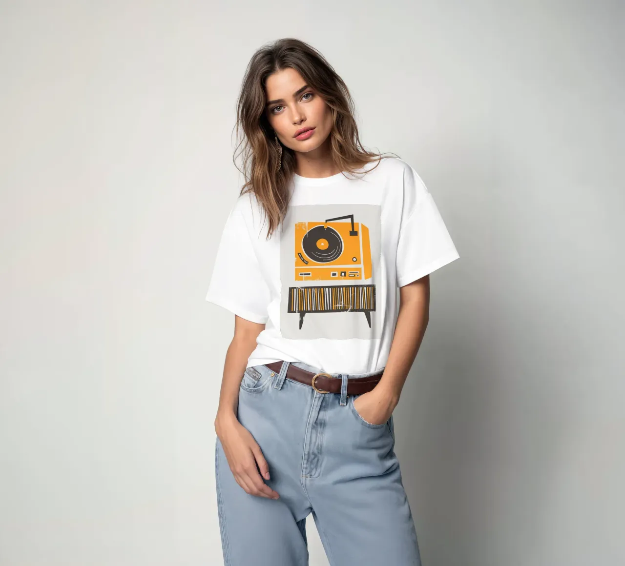 Lettore di dischi t-shirt da carolcrawofficialdesign