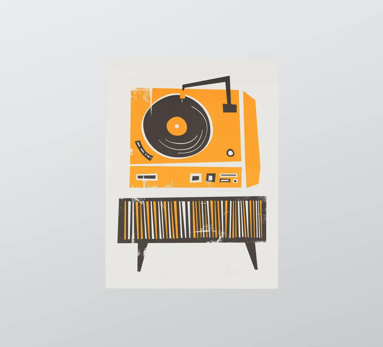 Tocadiscos pegatina de carolcrawofficialdesign