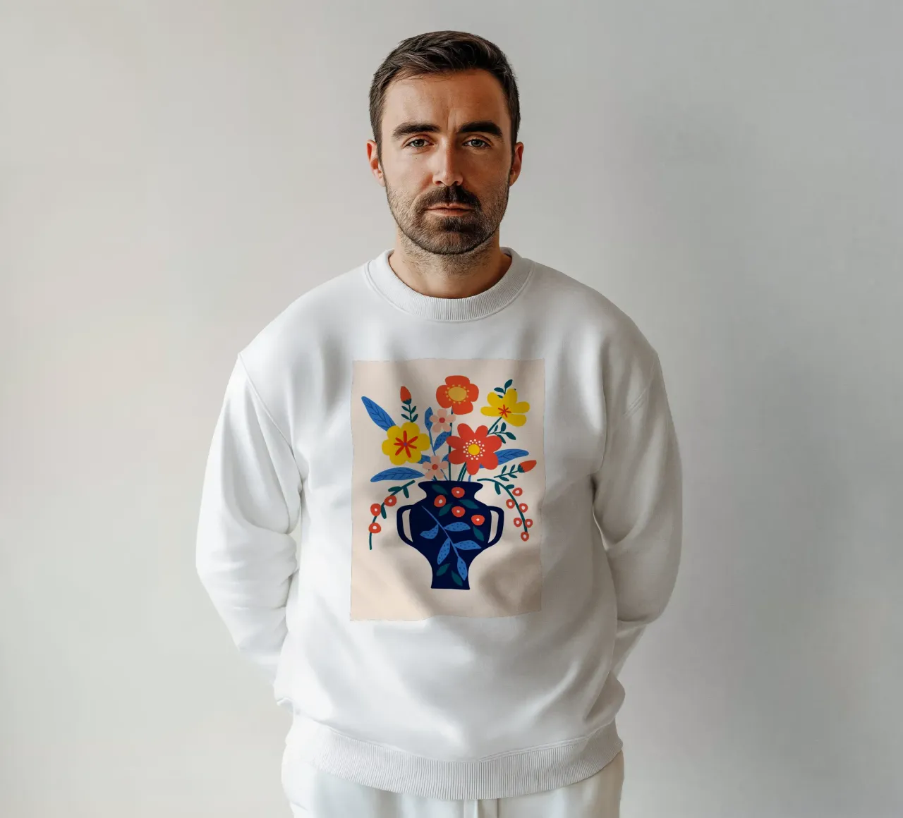 Arrangement floral sweatshirt by LisaArtes