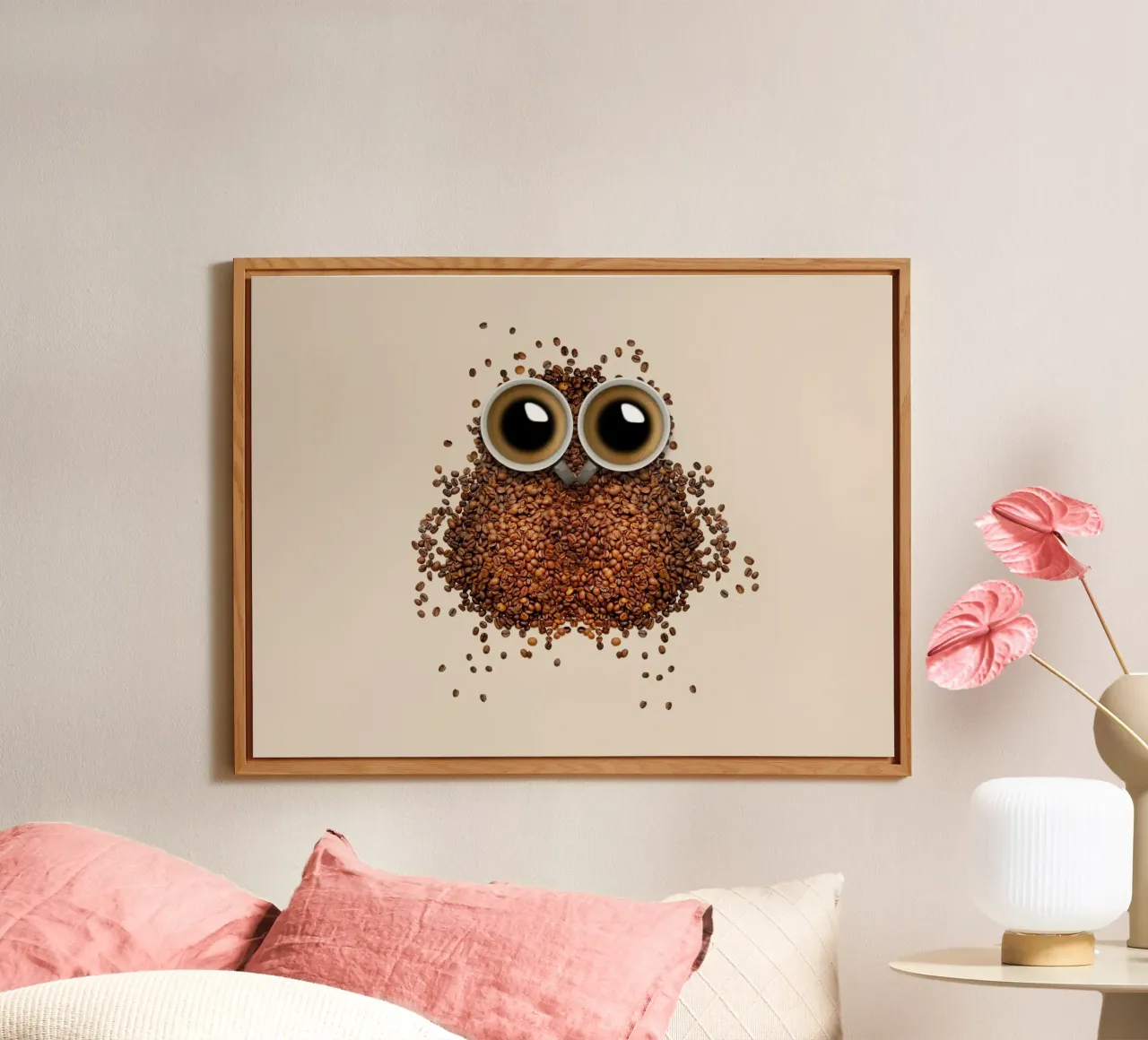 owl coffee alu-dibond by Musadad Shop