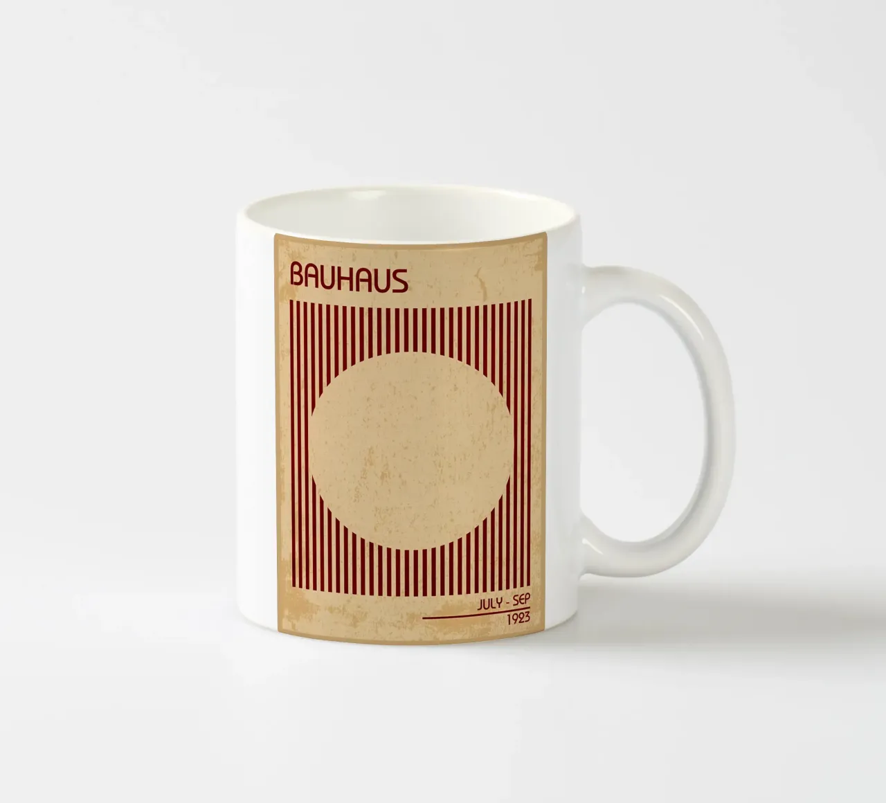 Poster minimalista Bauhaus tazza in ceramica da CourtneyStudio