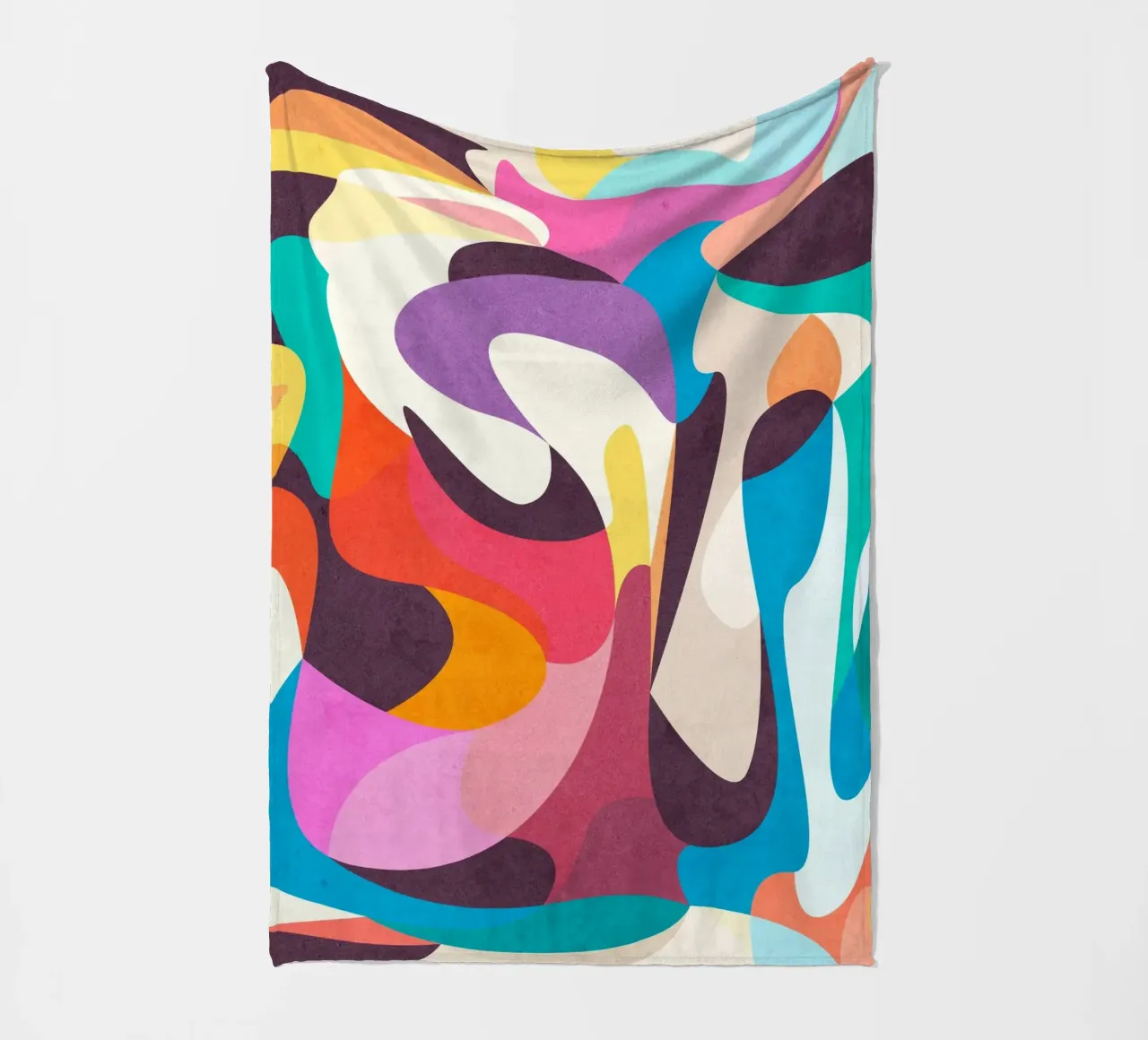 Playful Mood fleecedeken van Abstract 888