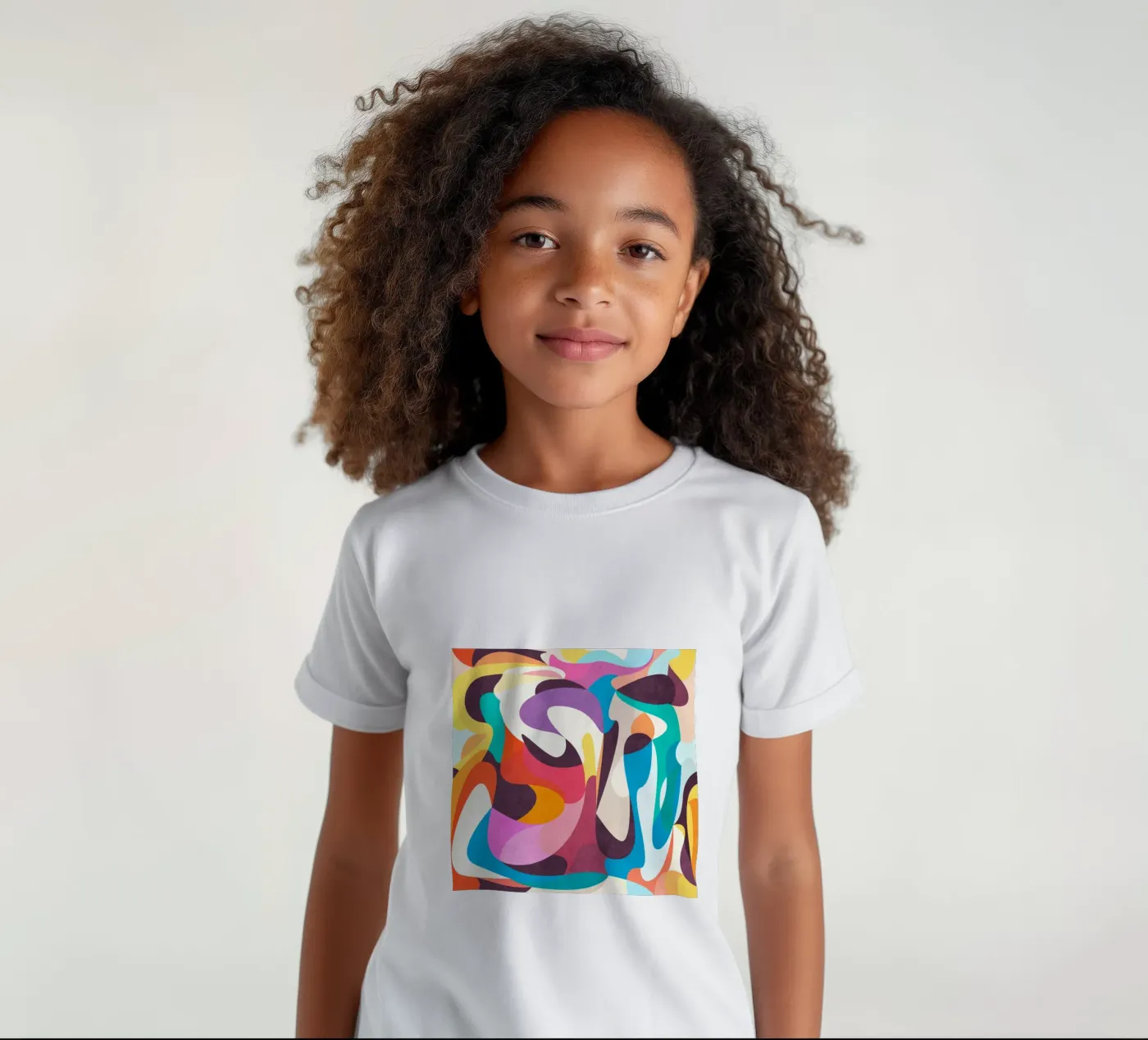 Playful Mood kinder t-shirt van Abstract Joy