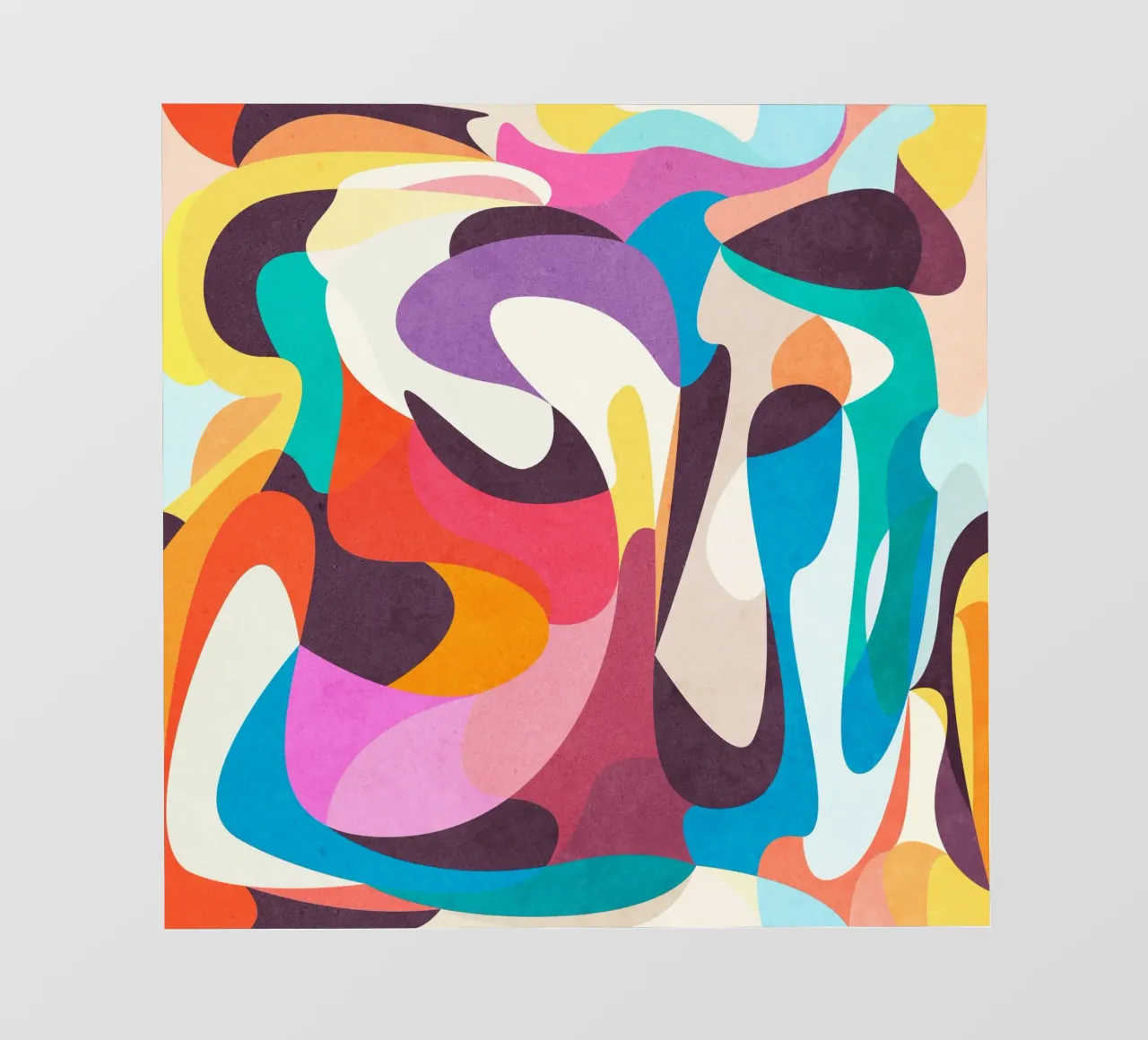 Speelse stemming fotobehang van Abstract 888