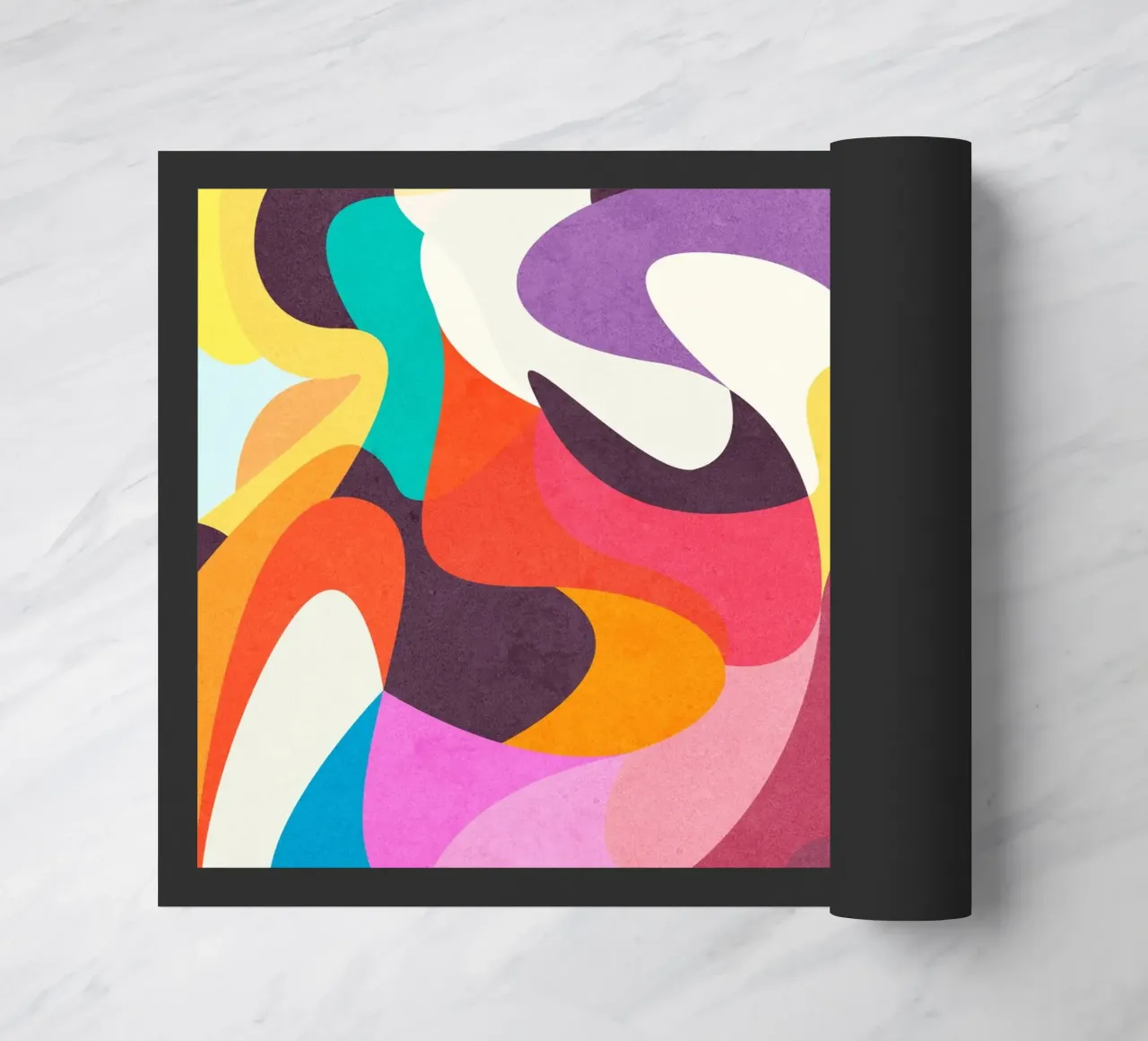 Speelse stemming deurmat van Abstract 888