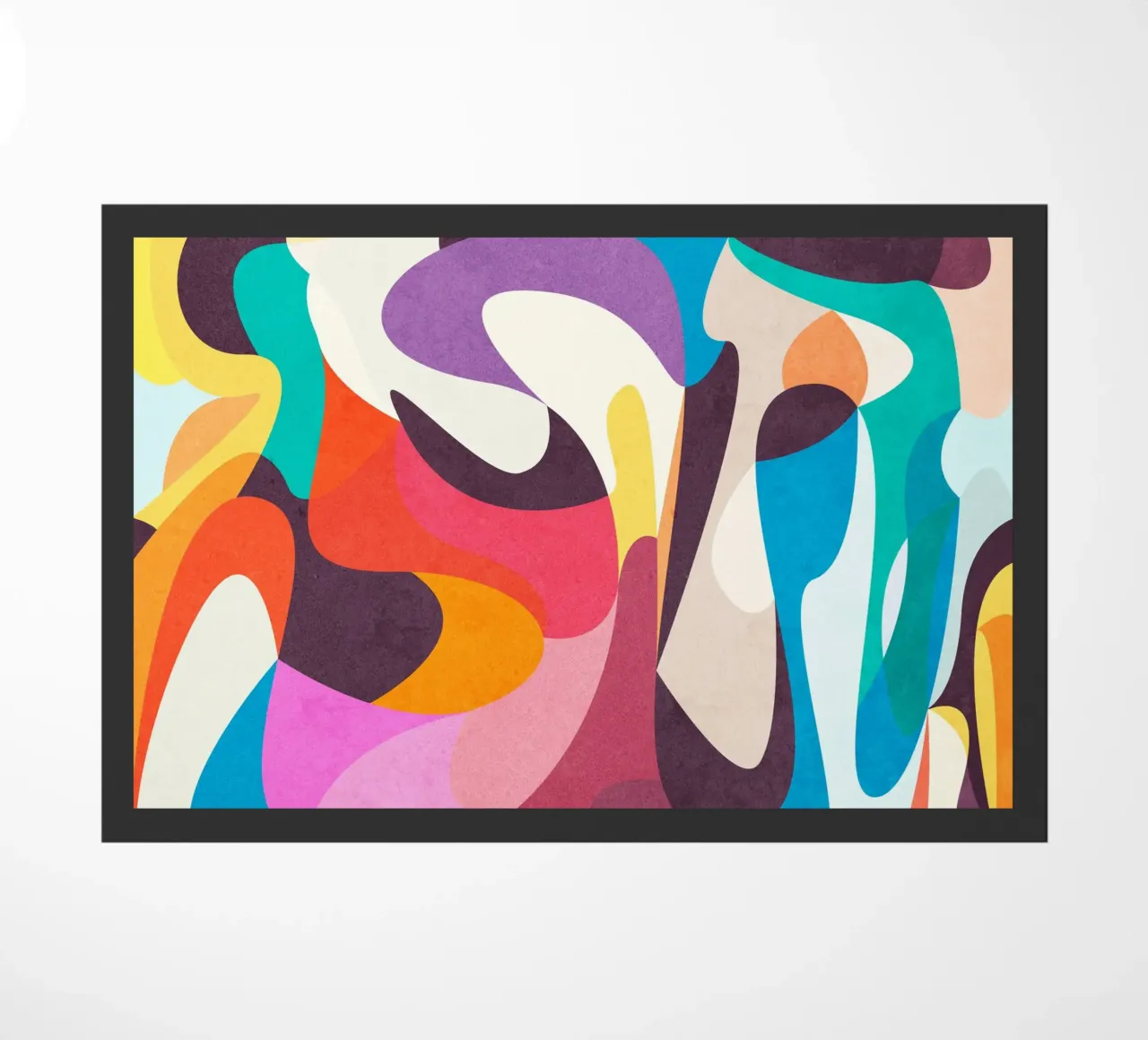 Speelse stemming deurmat van Abstract 888