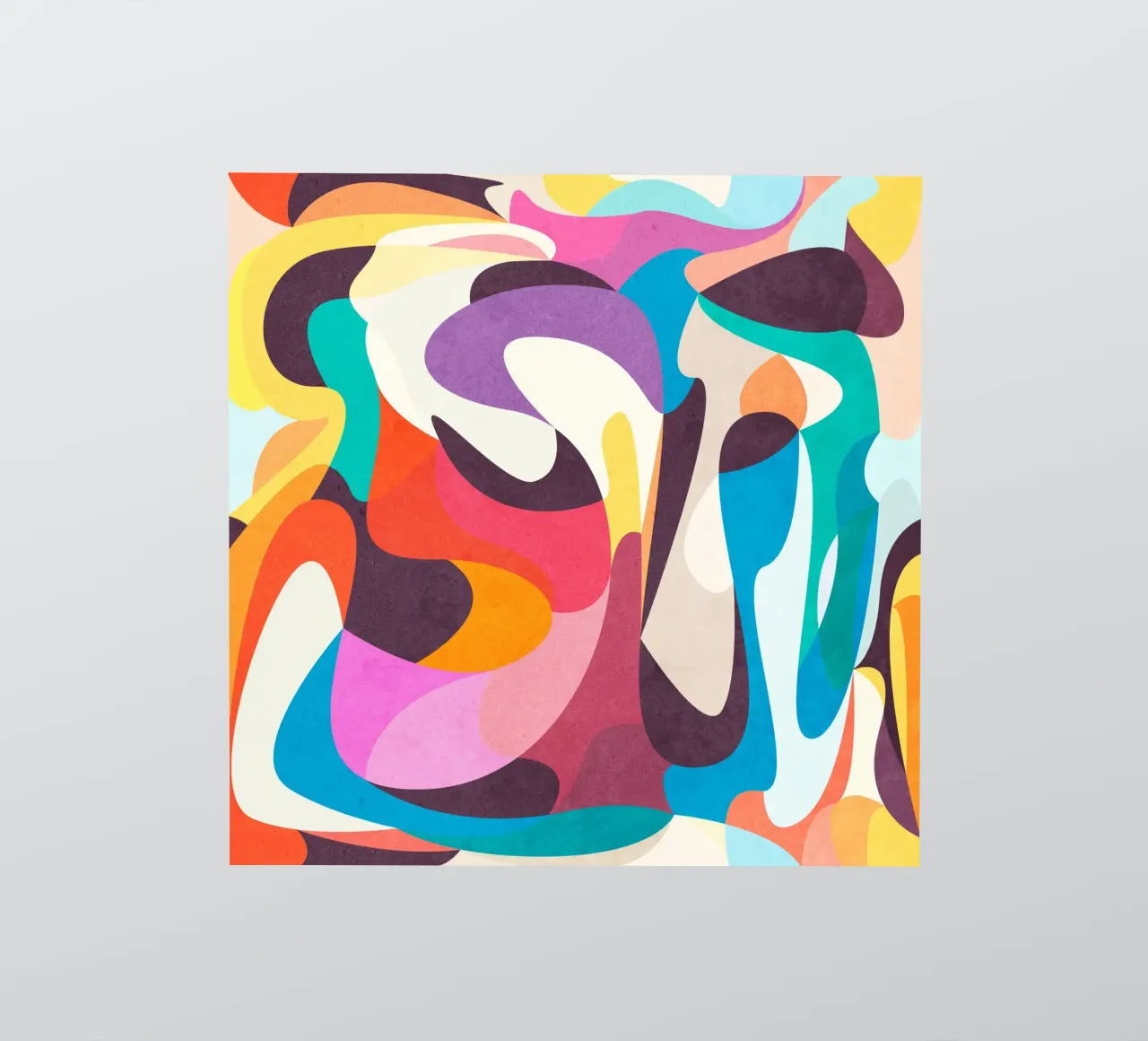Speelse stemming sticker van Abstract 888