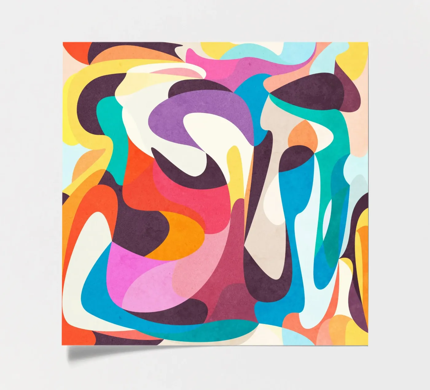Speelse stemming stickervel van Abstract Joy