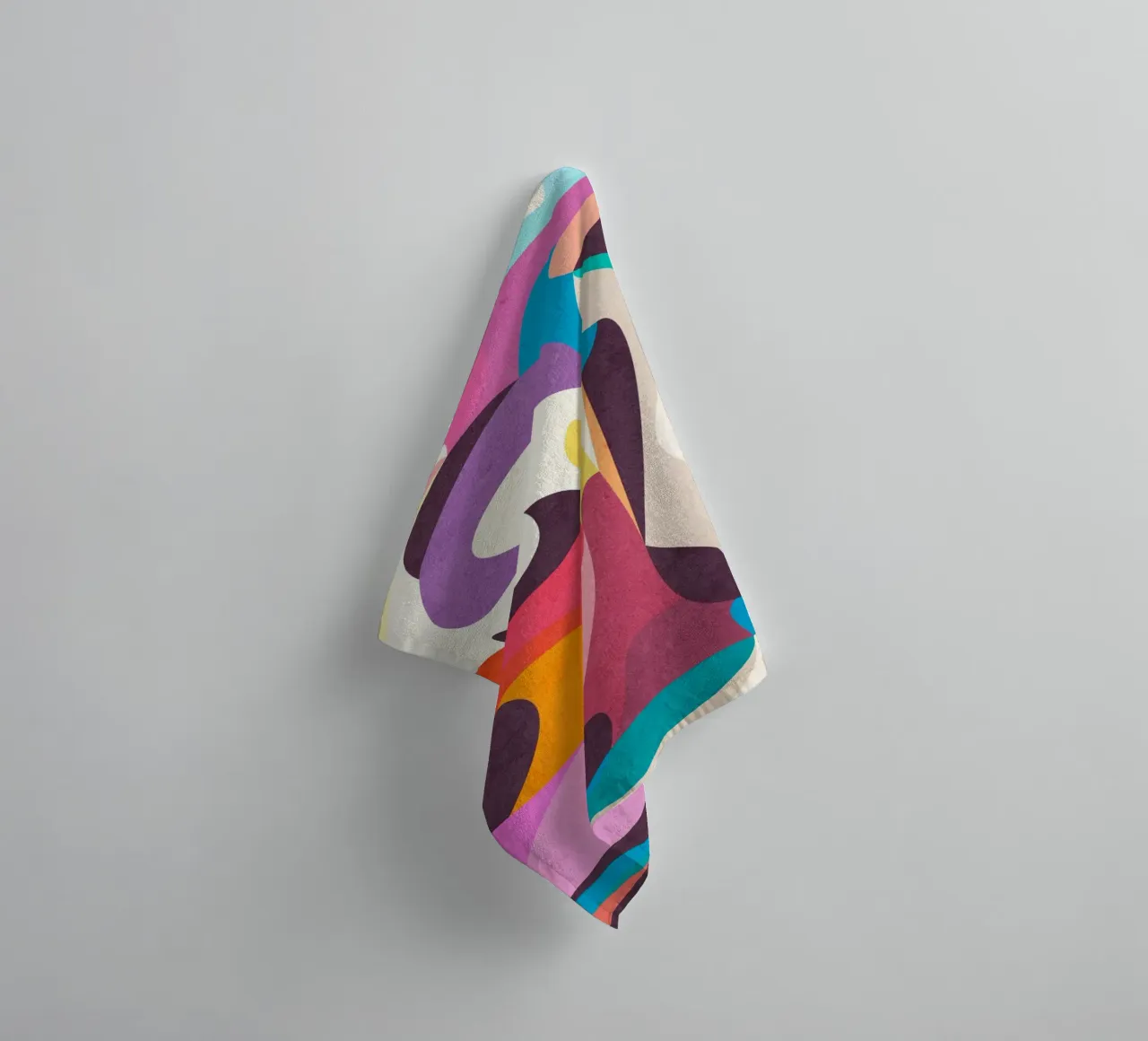 Speelse stemming badhanddoek van Abstract 888