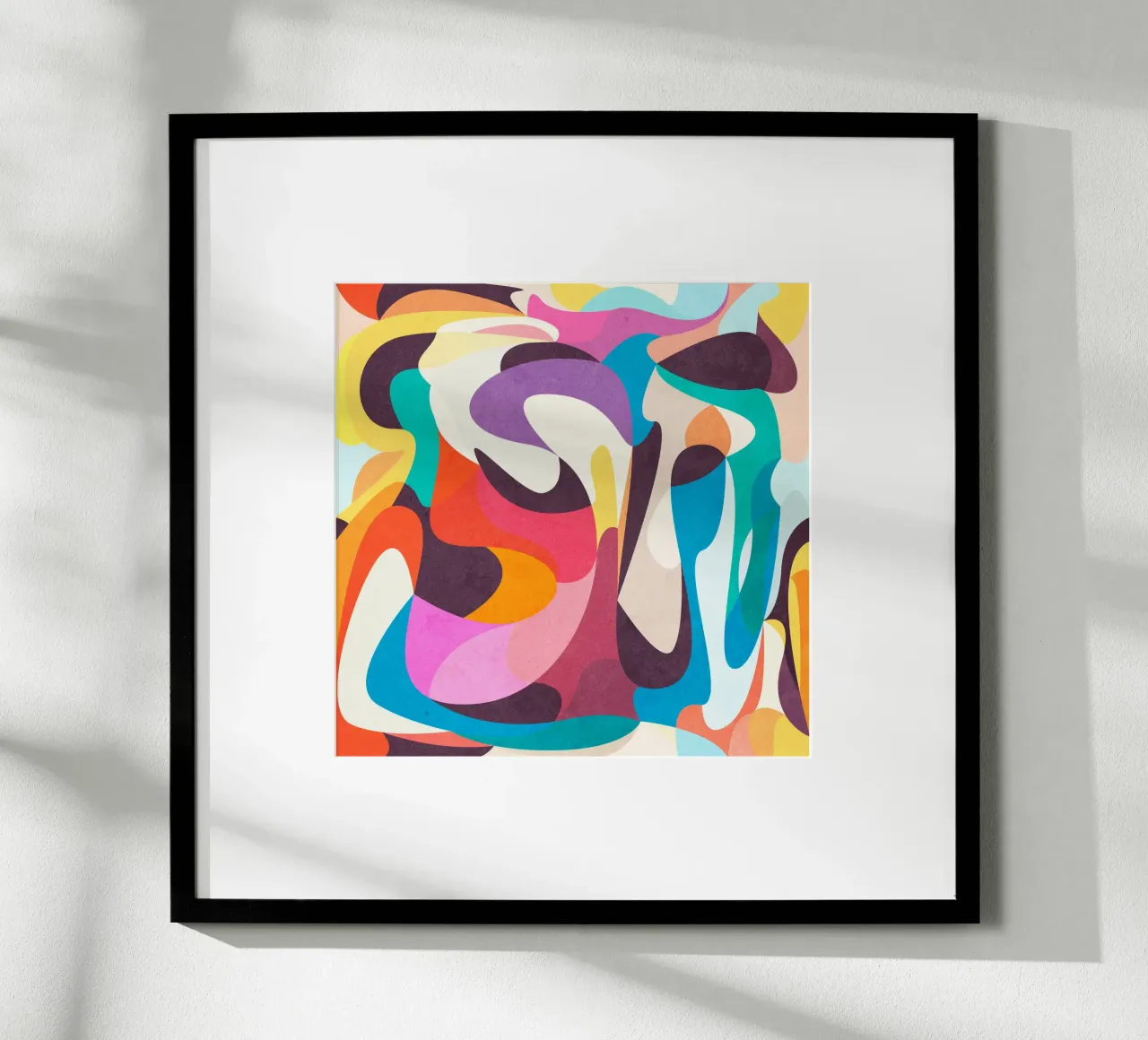 Speelse stemming poster van Abstract 888