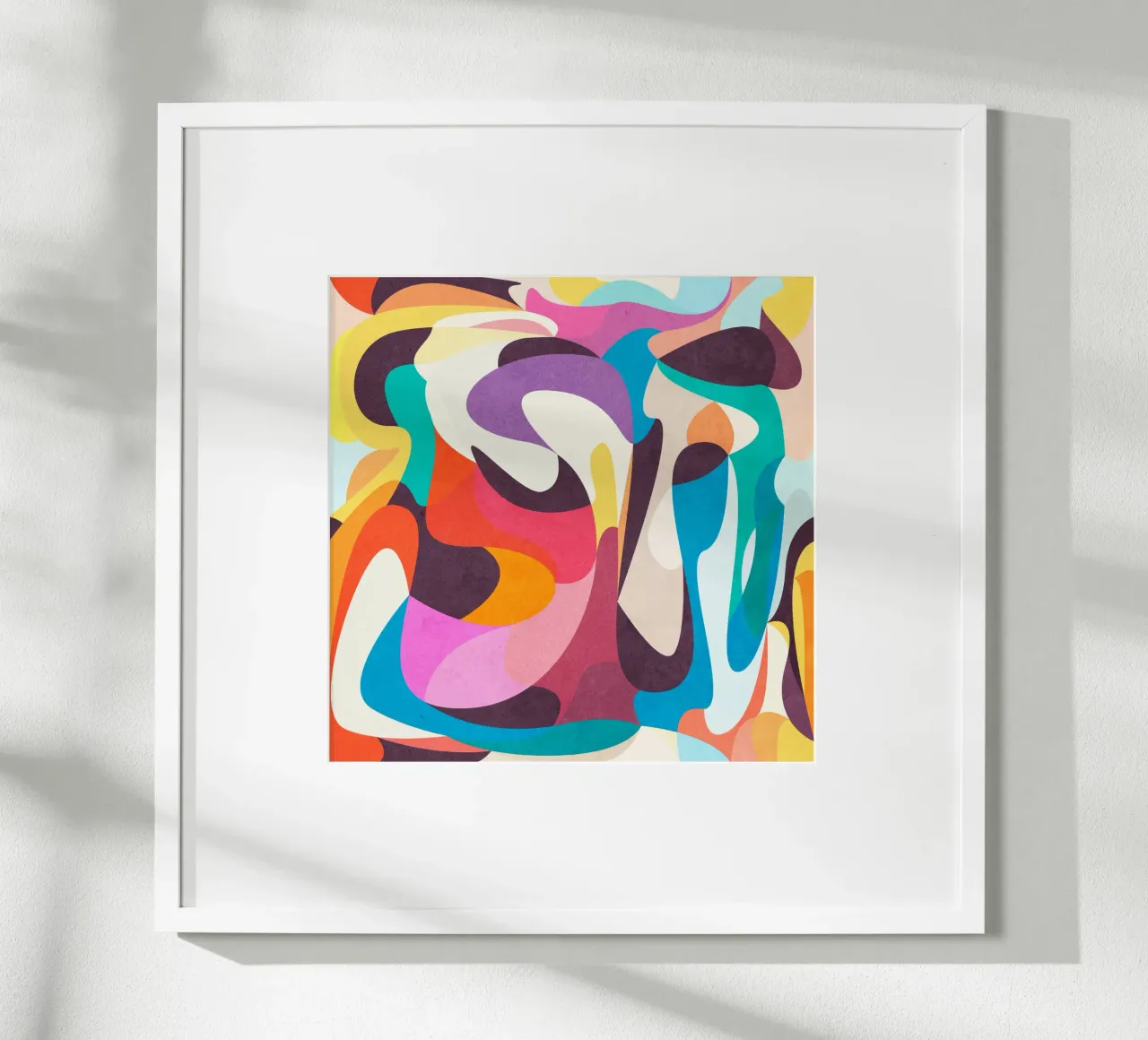 Speelse stemming poster van Abstract 888