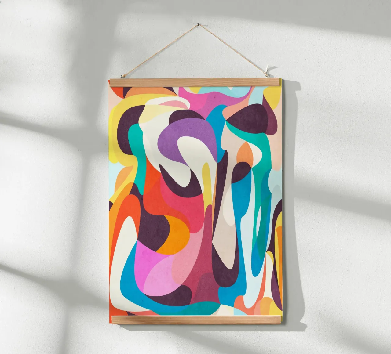 Speelse stemming poster van Abstract 888