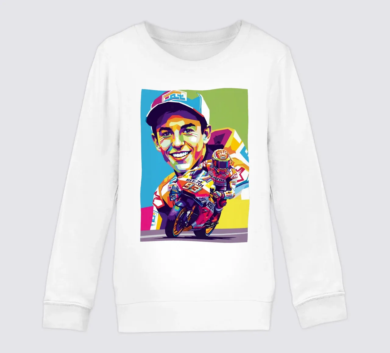 Marc Marquez art felpa bambino da Hantamrata