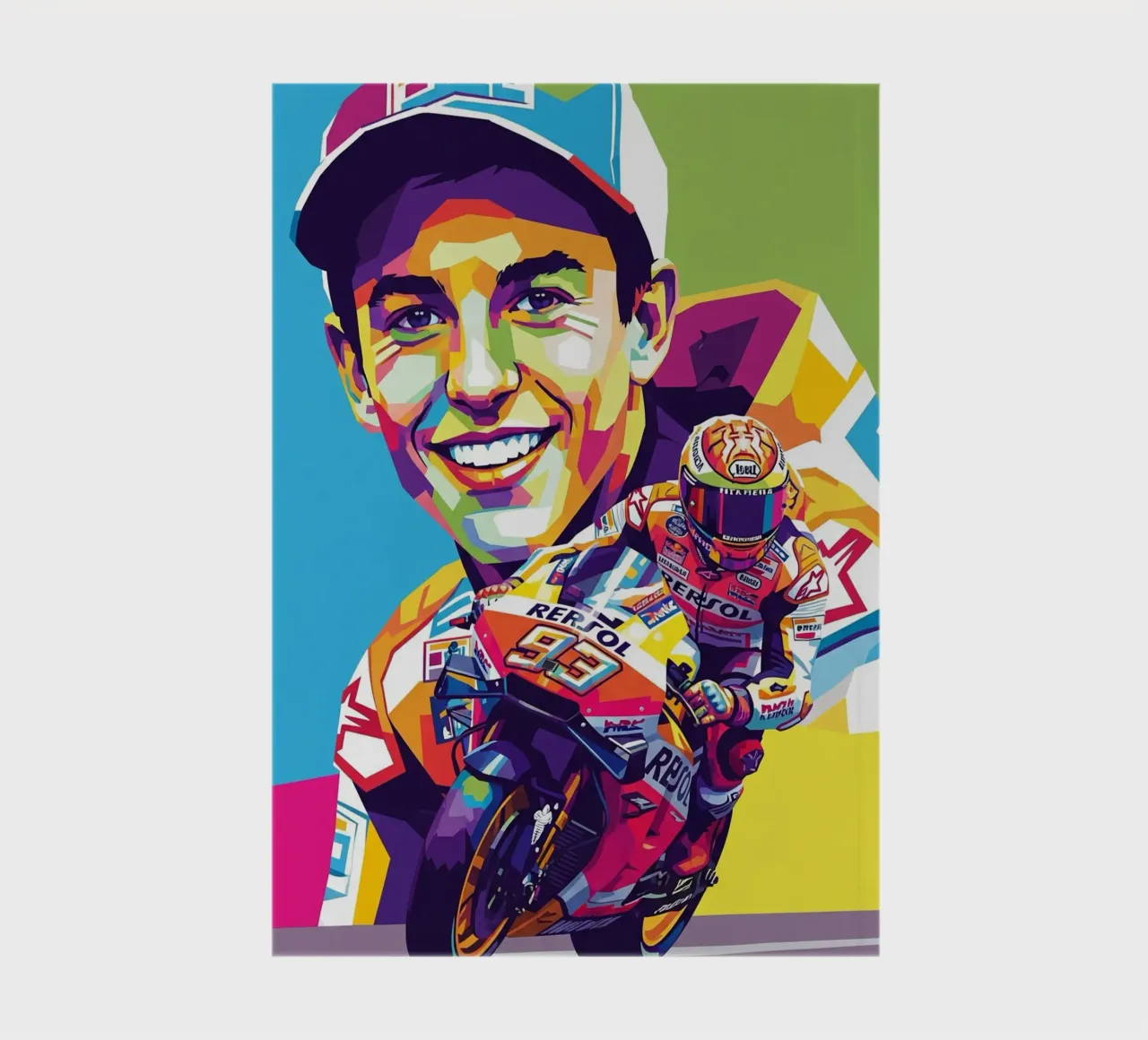 Marc Marquez art notebook by Hantamrata