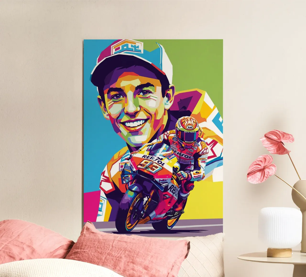 Marc Marquez art poster da Hantamrata