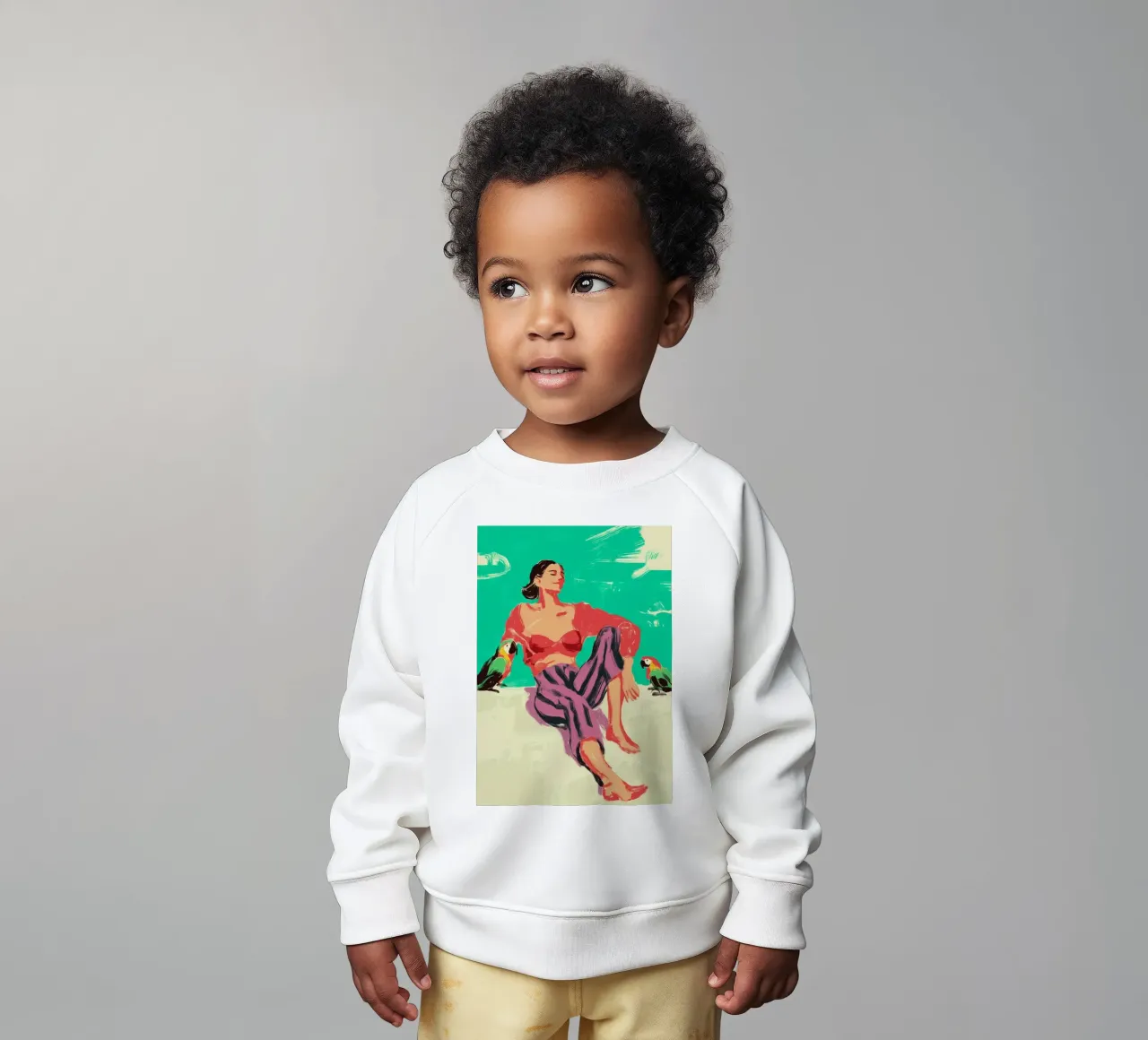 Rebel in Stripes baby sweatshirt by Clara August