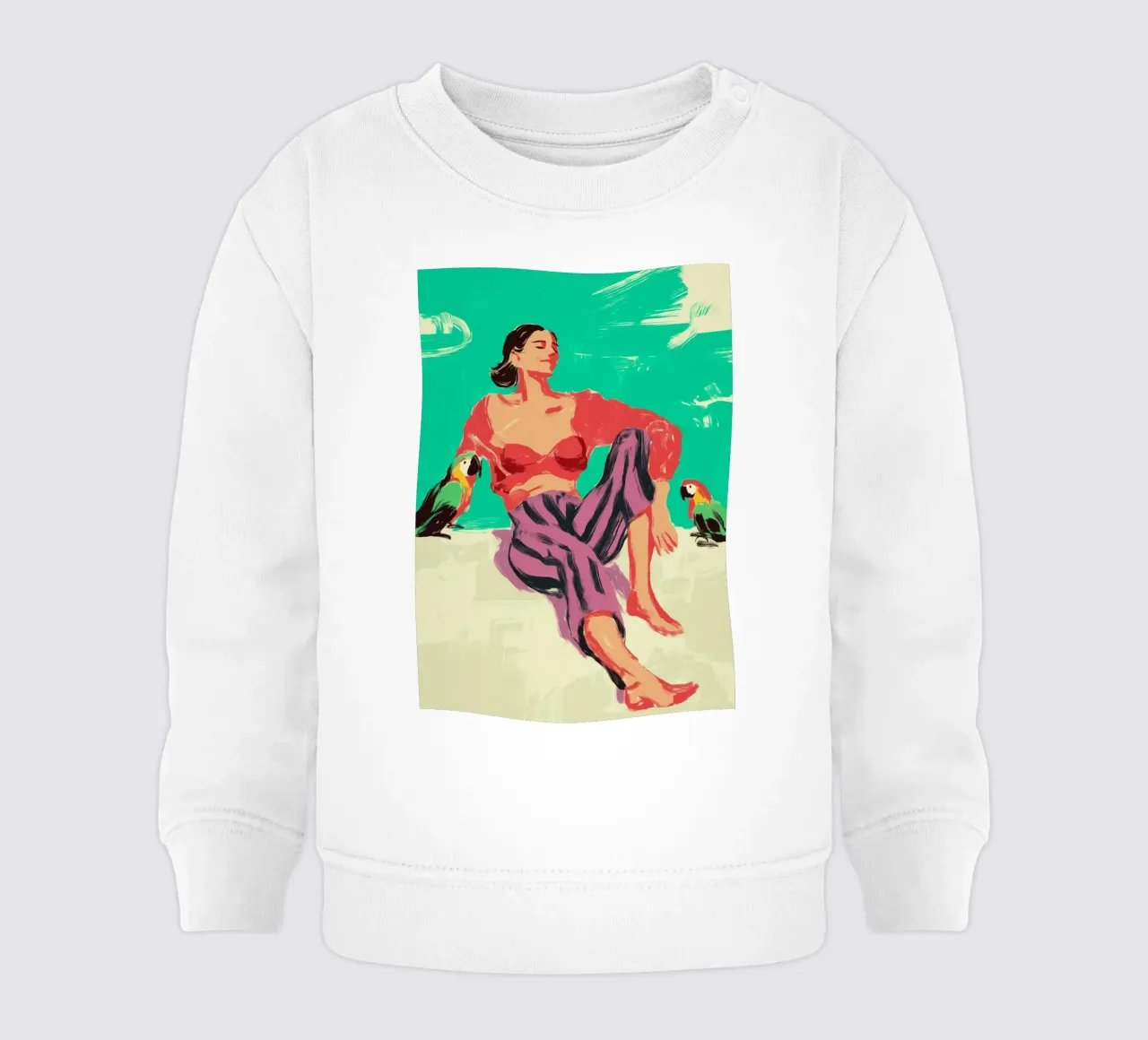 Rebel in Stripes baby sweatshirt by Clara August