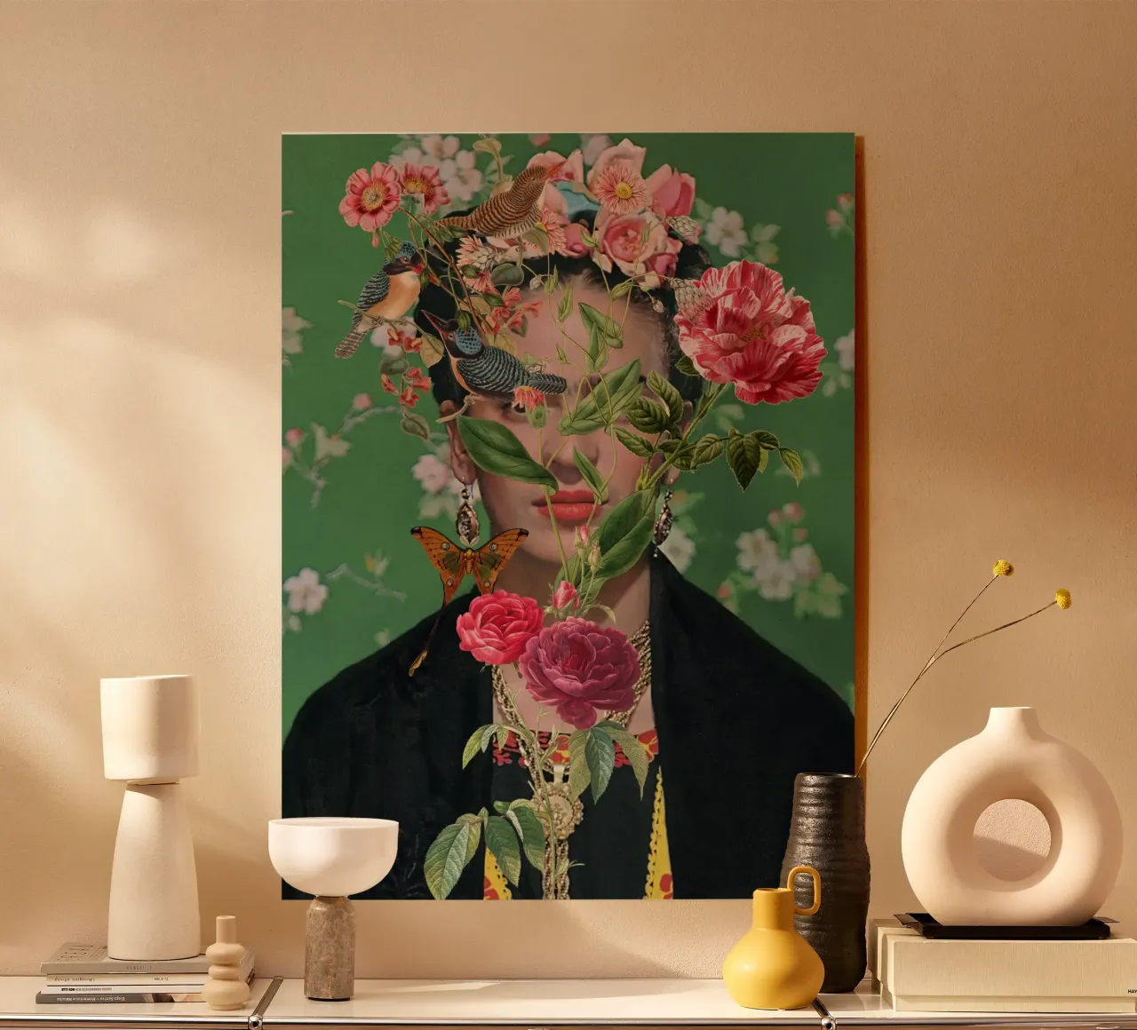 Frida collage art plexiglass da edsonramosart