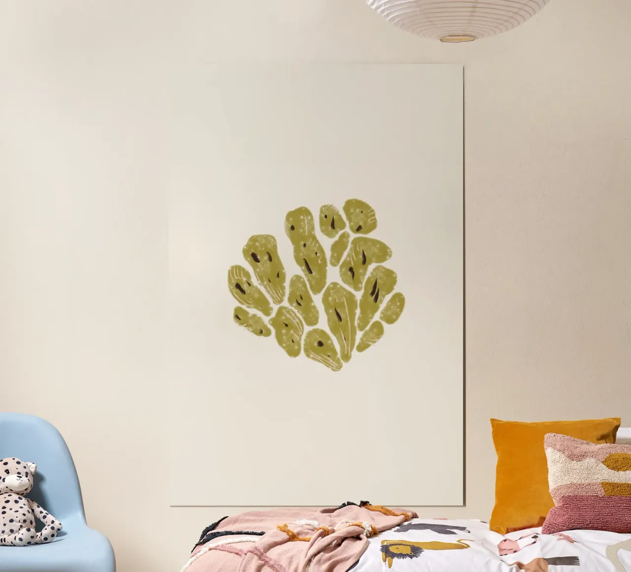 Sea Study No 30 poster con telaio in legno da treechild