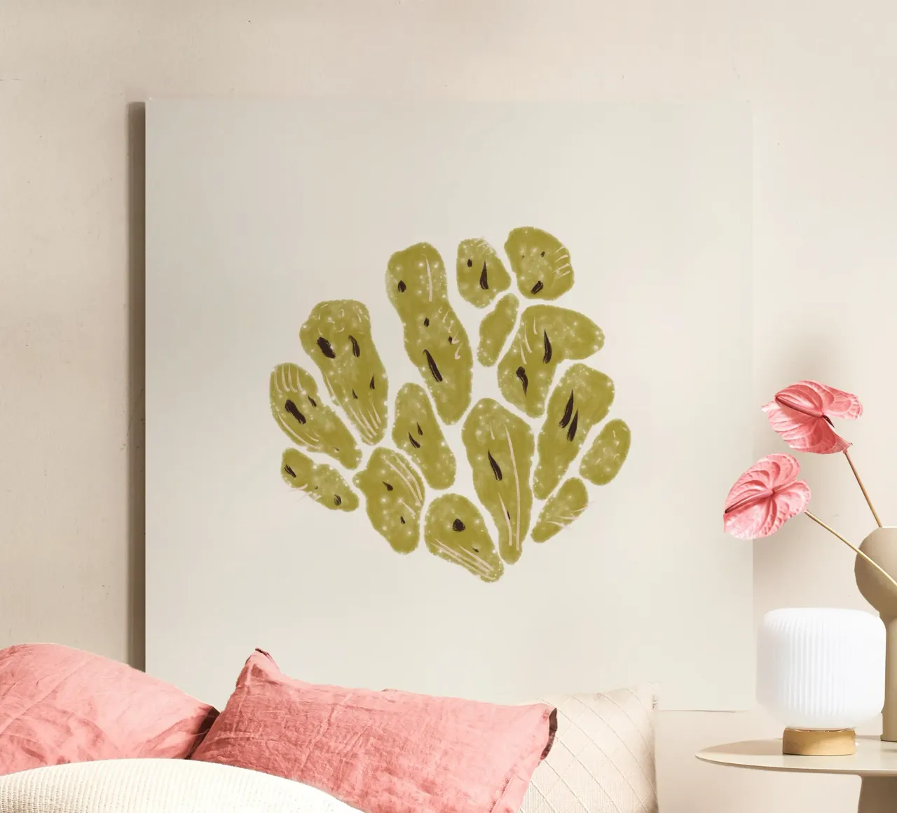 Sea Study No 30 (Square) tela con Cornice a cassetta da treechild