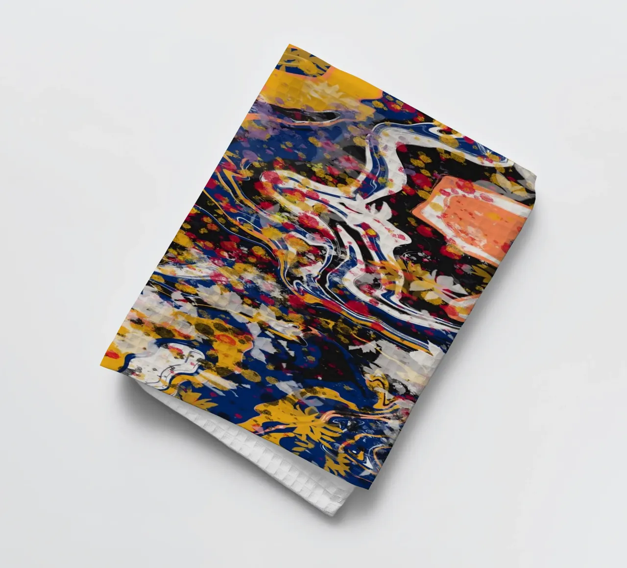 Marble flow 12 tea towel by Little Dean