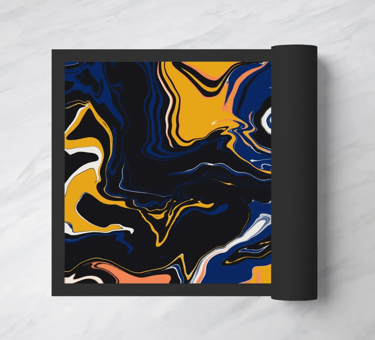 Marble flow 13 doormat by Little Dean