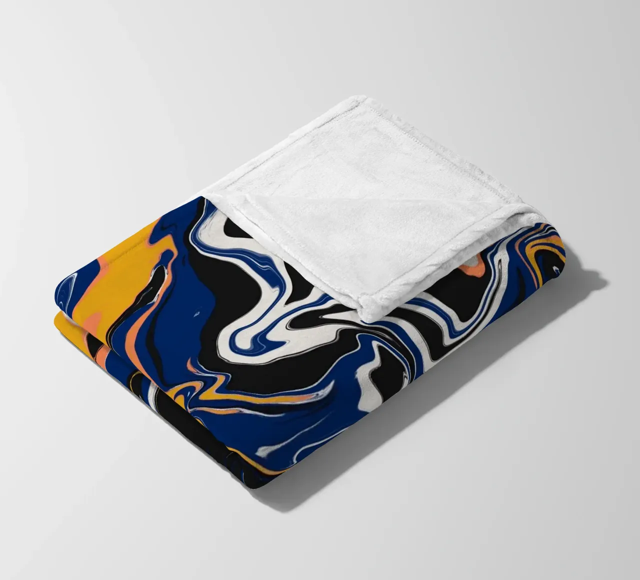 Flusso di marmo 13 coperta in pile da Little Dean