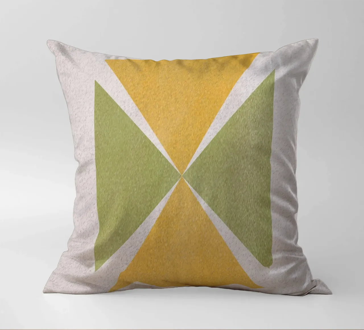 Angular shapes decorative cushion by Little Dean