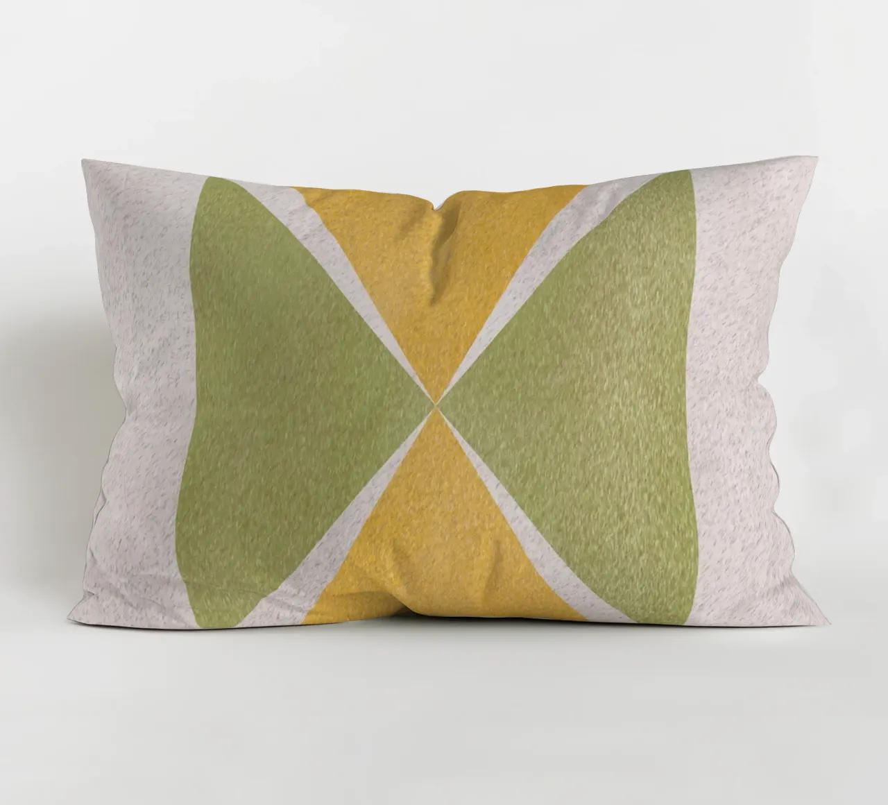 Angular shapes decorative cushion by Little Dean