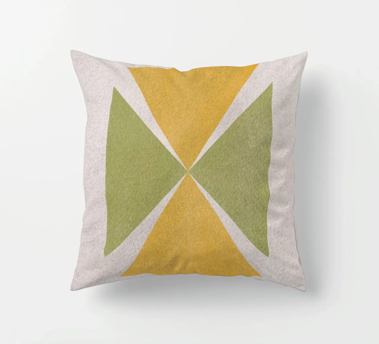 Angular shapes decorative cushion by Little Dean