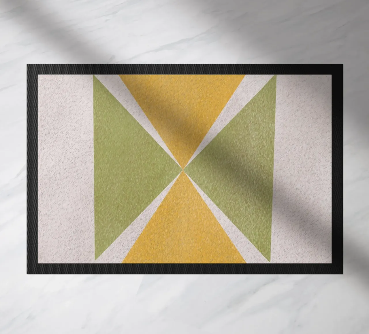 Angular shapes doormat by Little Dean
