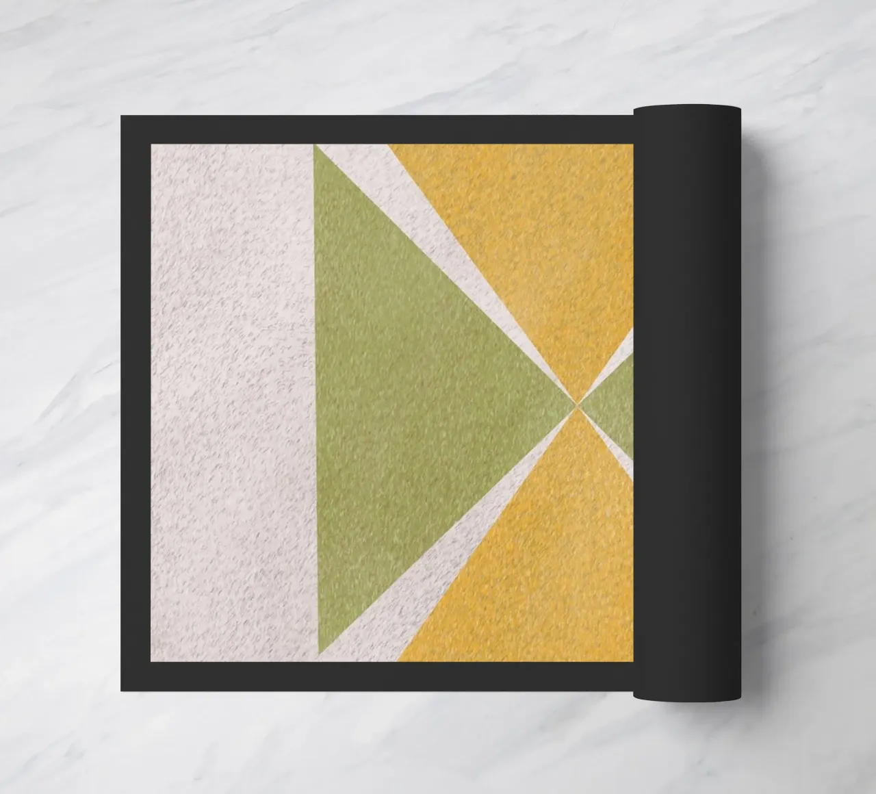 Angular shapes doormat by Little Dean
