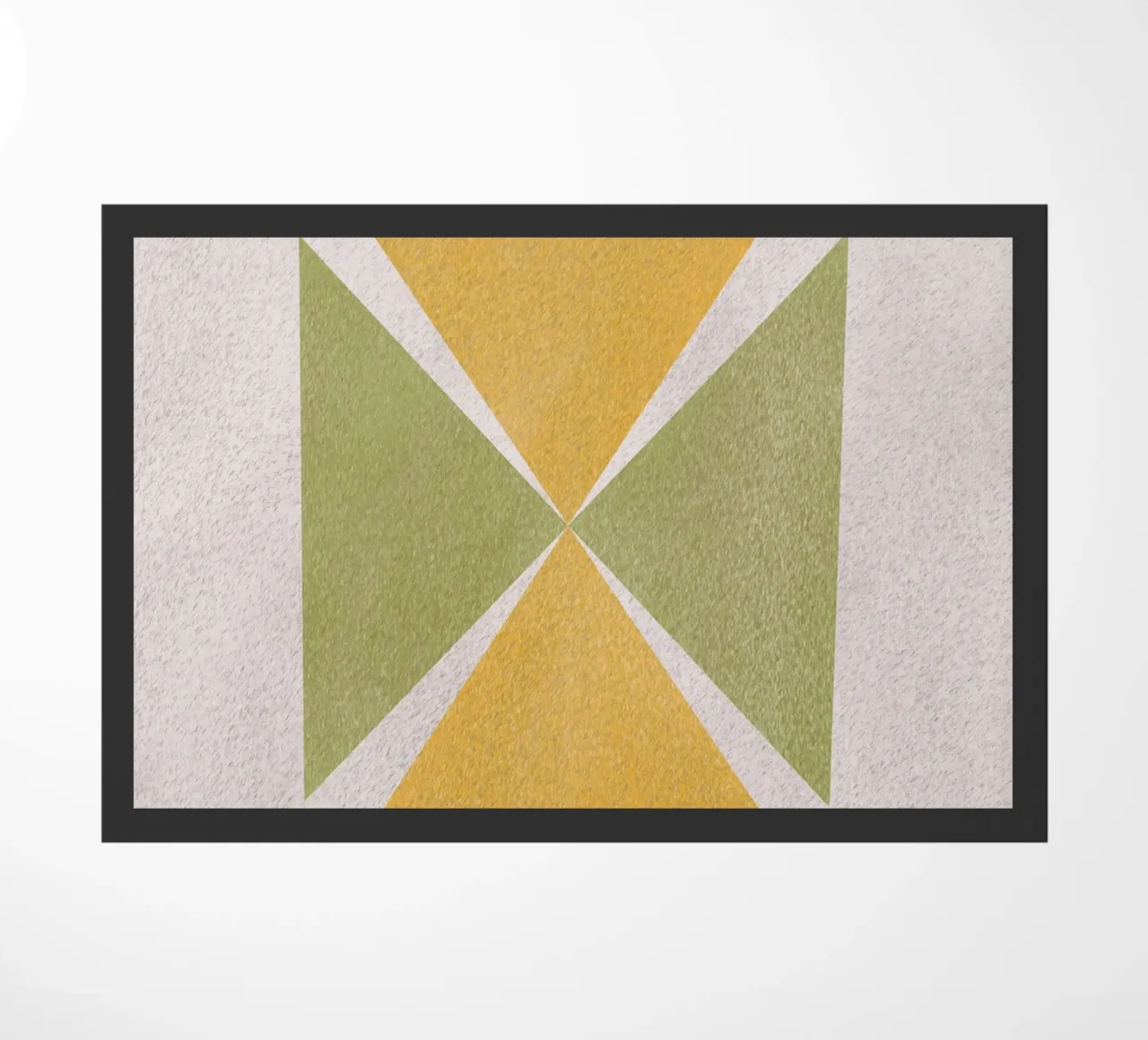 Angular shapes doormat by Little Dean