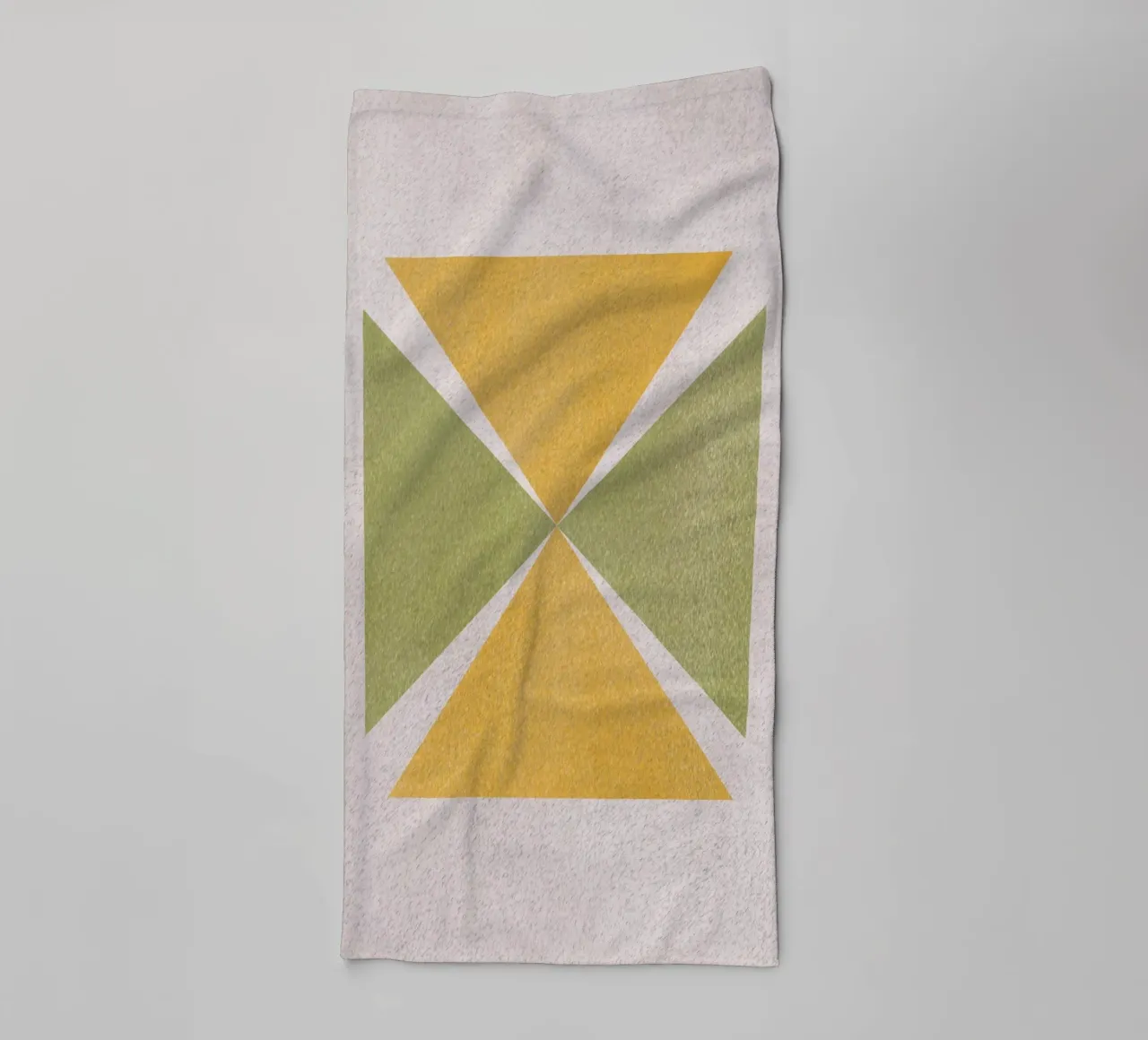 Angular shapes towel by Little Dean