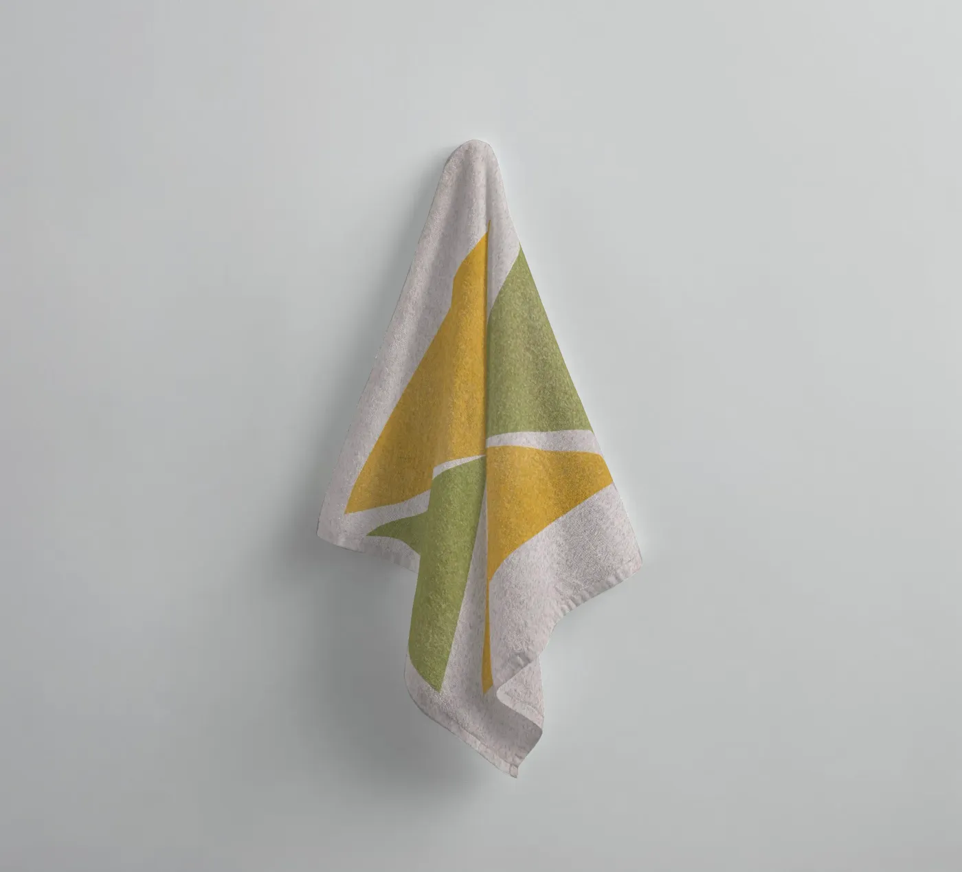 Angular shapes towel by Little Dean