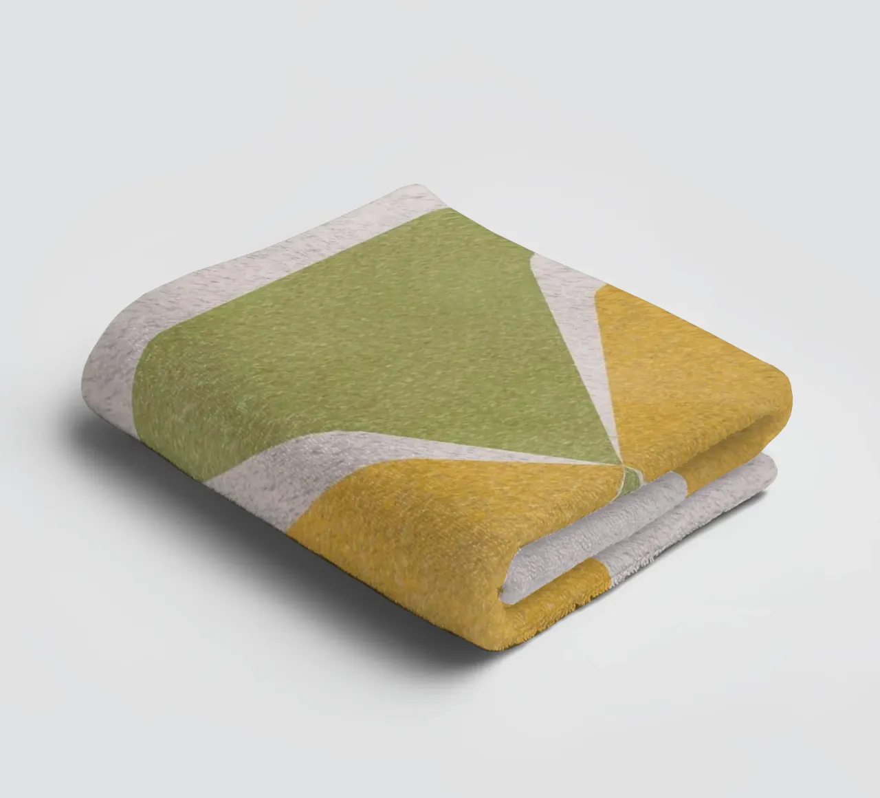 Angular shapes towel by Little Dean