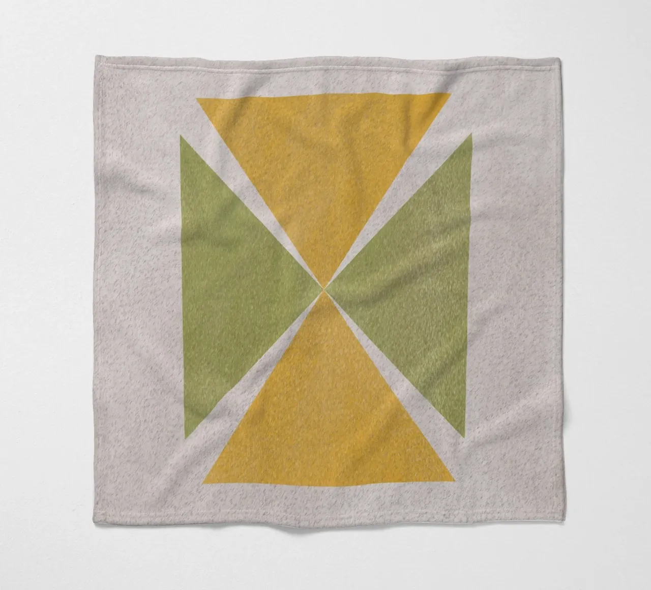Angular shapes fleece blanket by Little Dean
