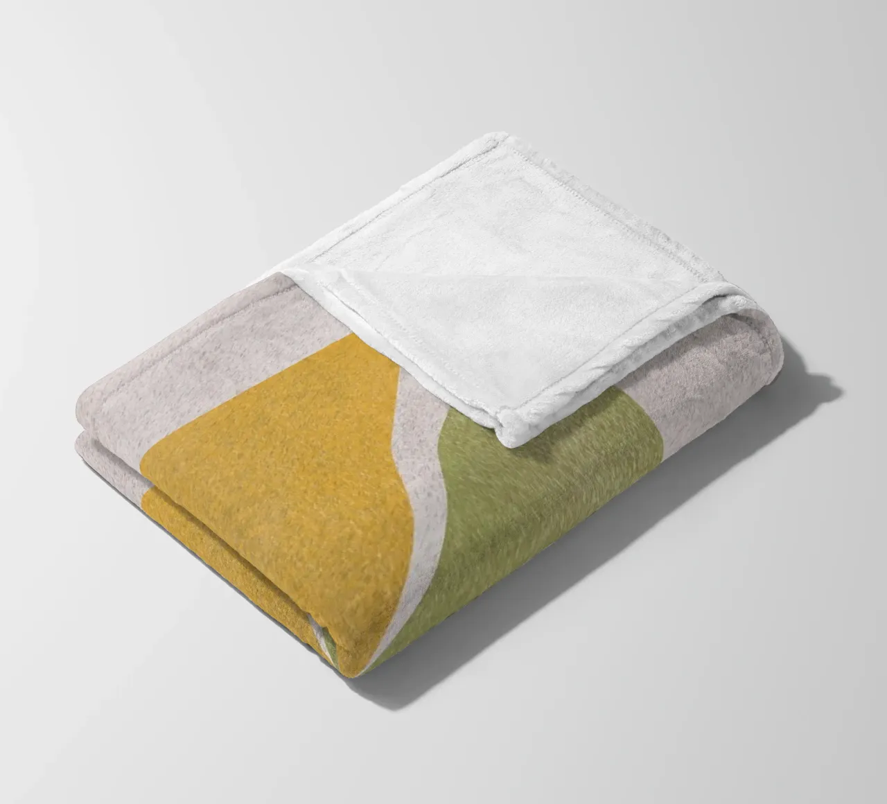 Angular shapes fleece blanket by Little Dean