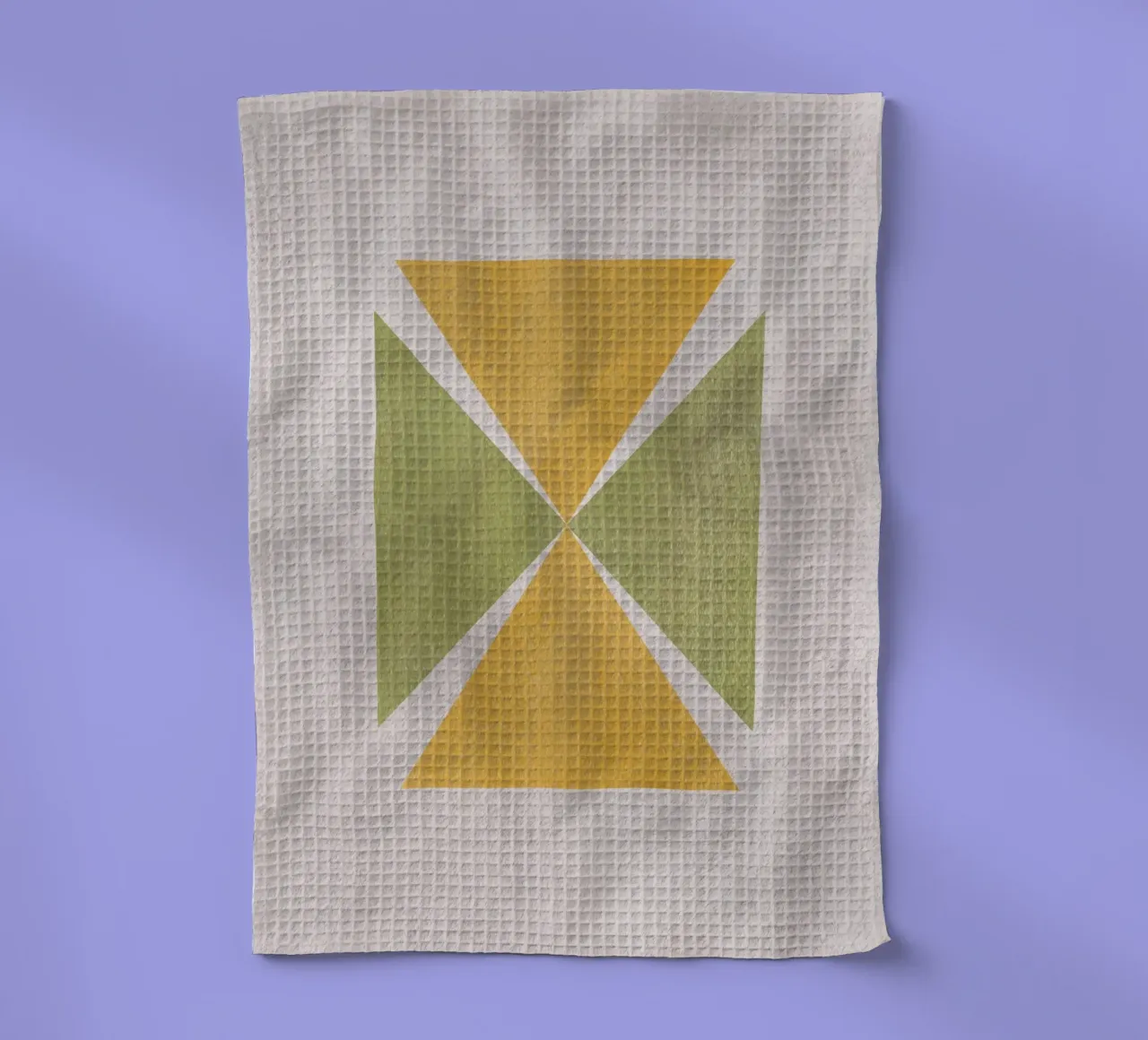 Angular shapes tea towel by Little Dean