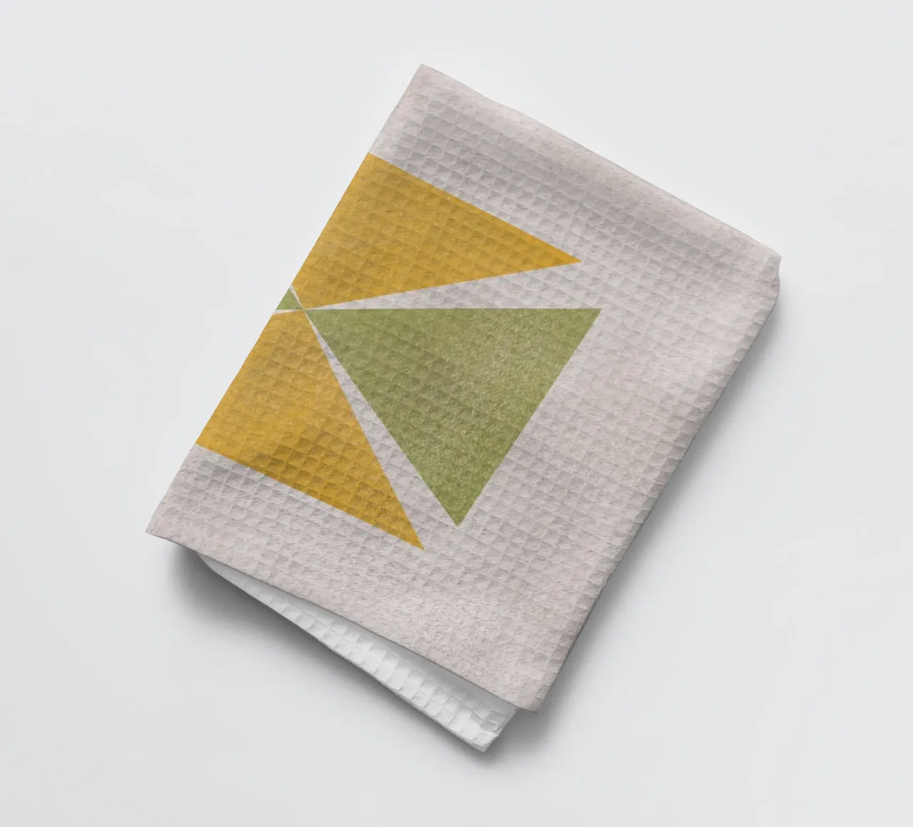 Angular shapes tea towel by Little Dean
