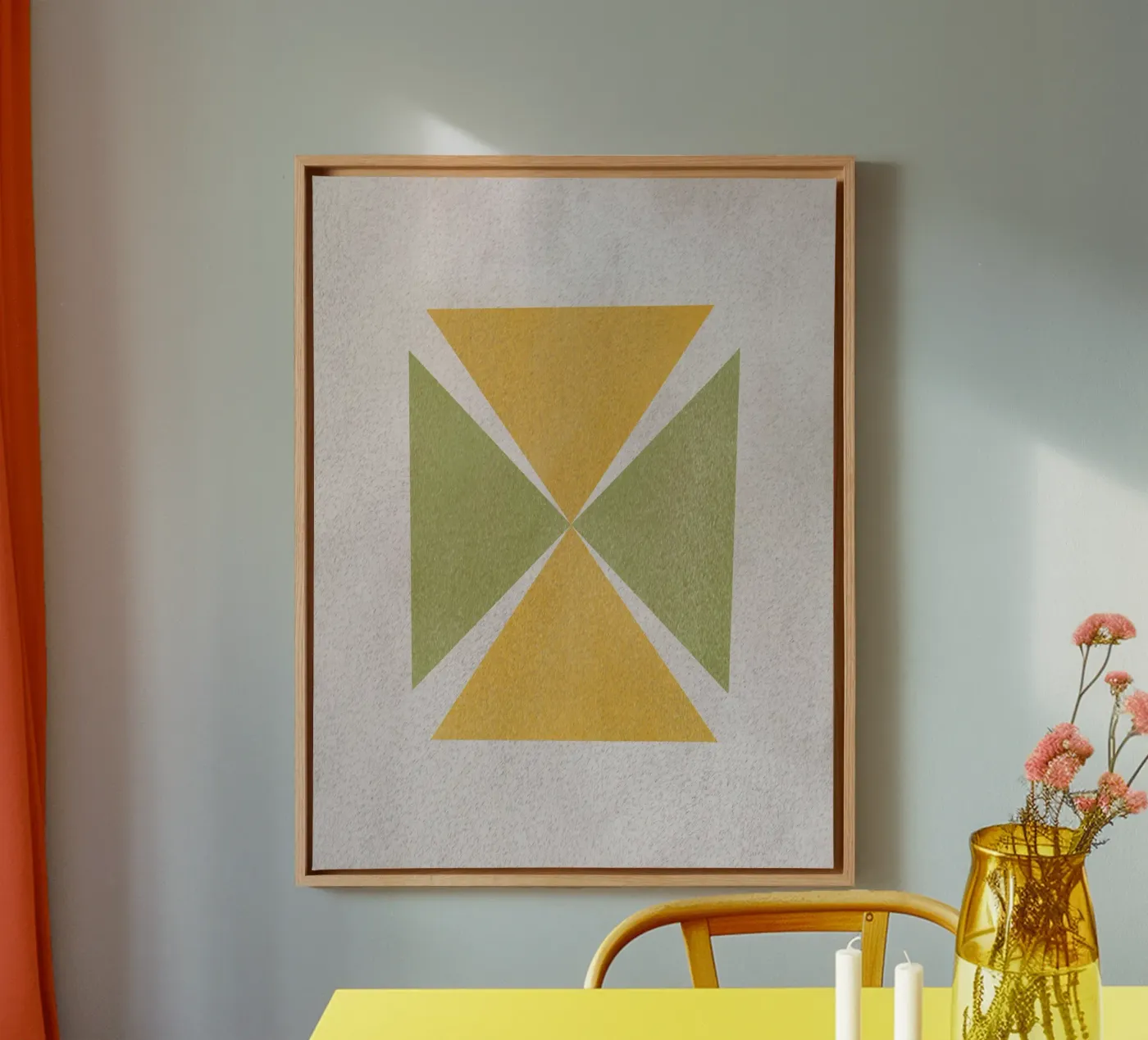 Angular shapes Leinwand von Little Dean