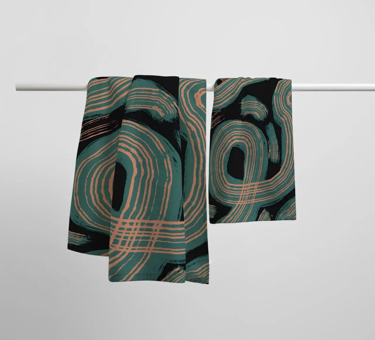 Line movement form towel by Little Dean