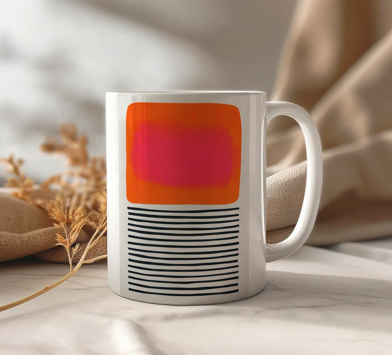 Increspature al tramonto tazza in ceramica da carolcrawofficialdesign