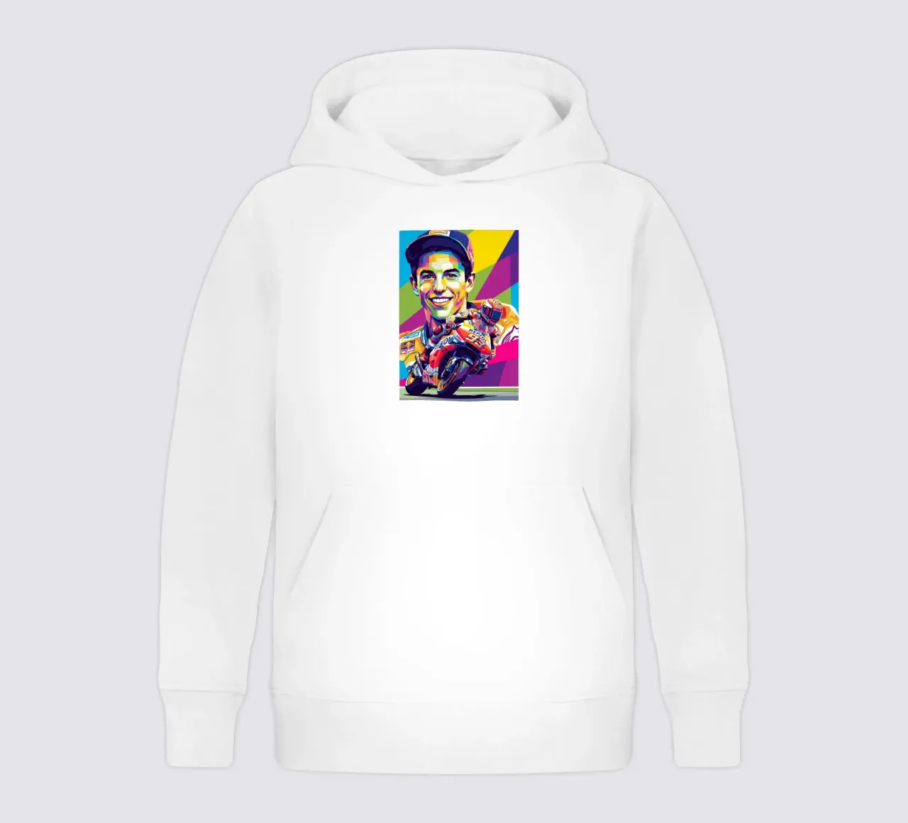 Marc Marquez smile kids hoodie by Hantamrata