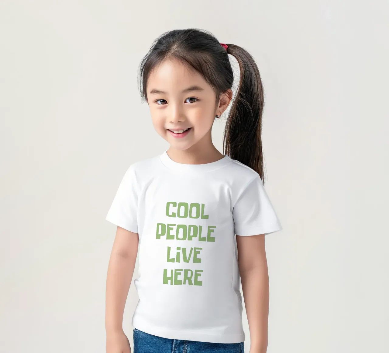 Qui vive gente in gamba t-shirt bambini da Vintagrafica