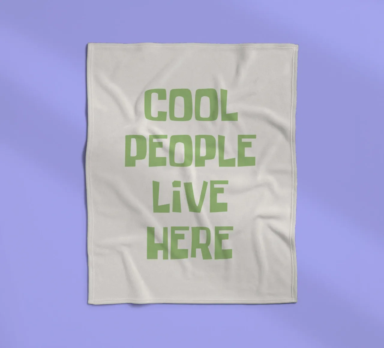 Qui vive gente in gamba coperta in pile da Vintagrafica