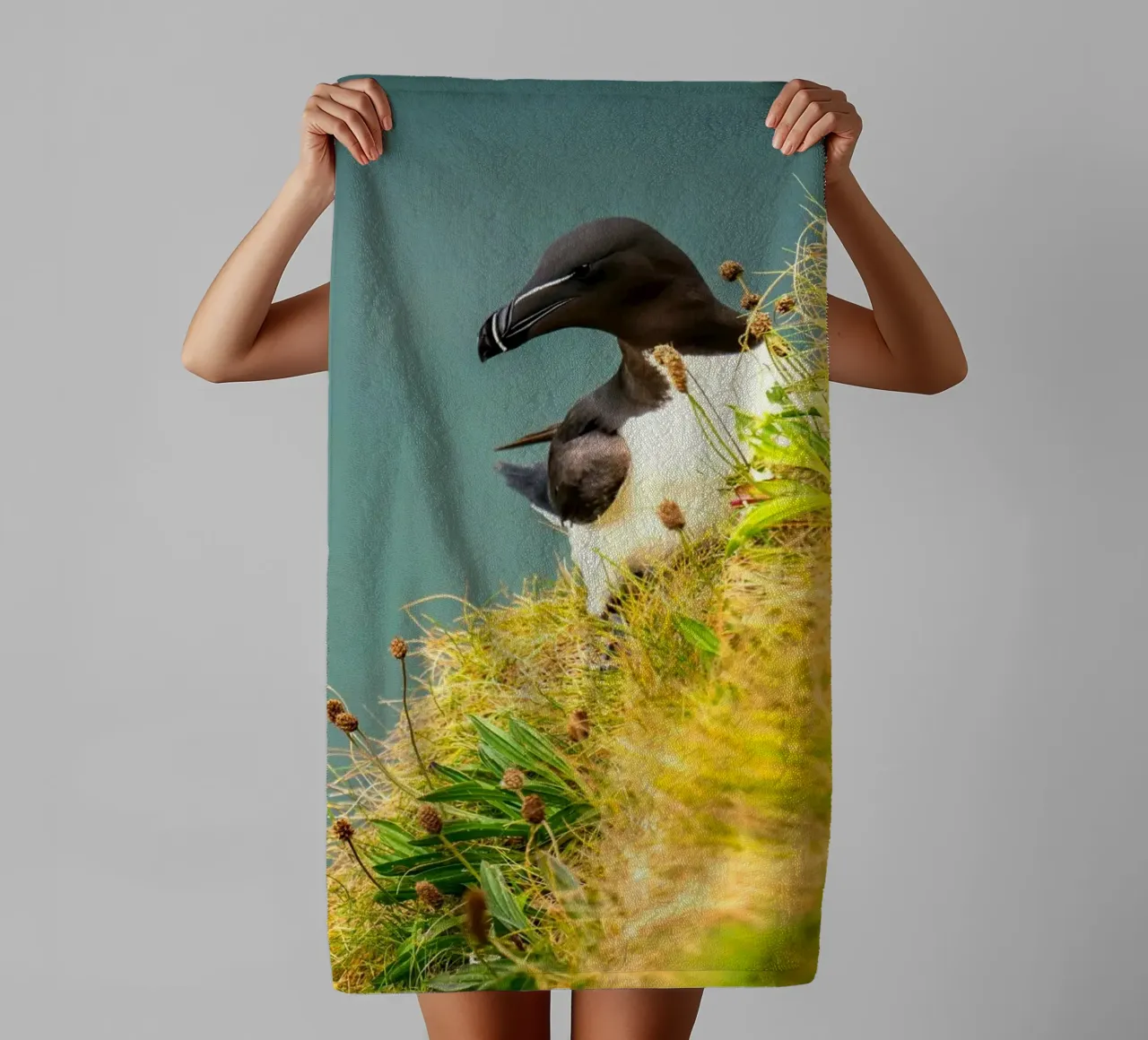 uccello erba asciugamano da bagno da Earthly Visions